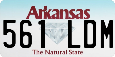 AR license plate 561LDM