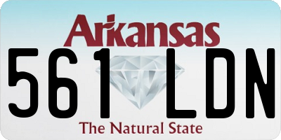 AR license plate 561LDN