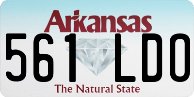 AR license plate 561LDO