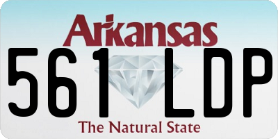 AR license plate 561LDP