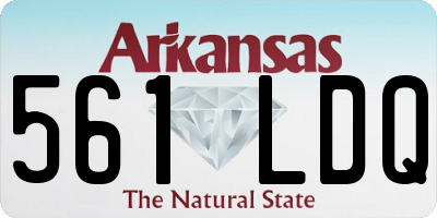 AR license plate 561LDQ