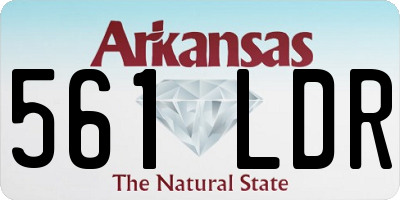 AR license plate 561LDR
