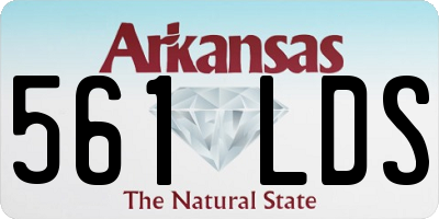 AR license plate 561LDS