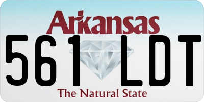 AR license plate 561LDT