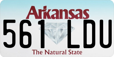 AR license plate 561LDU