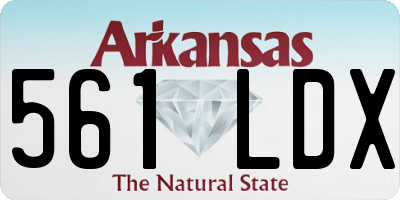 AR license plate 561LDX