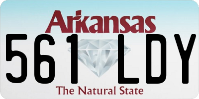 AR license plate 561LDY