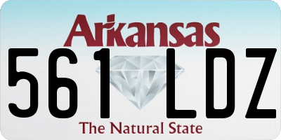AR license plate 561LDZ