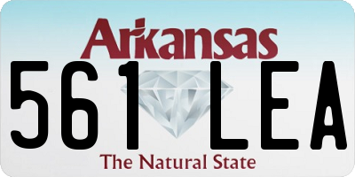 AR license plate 561LEA