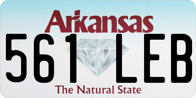 AR license plate 561LEB
