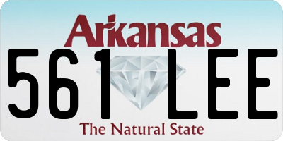 AR license plate 561LEE