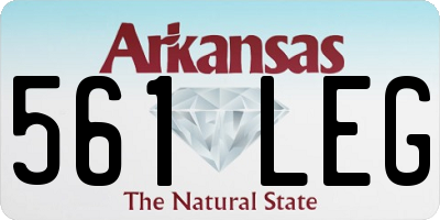 AR license plate 561LEG