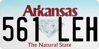 AR license plate 561LEH