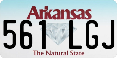 AR license plate 561LGJ