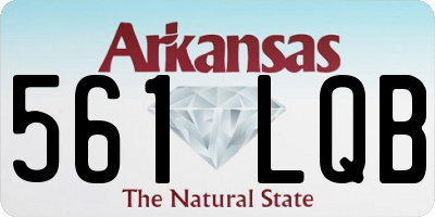 AR license plate 561LQB