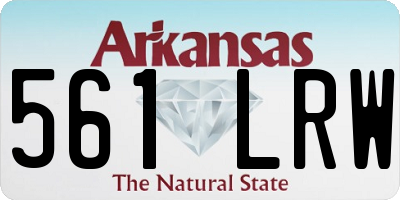 AR license plate 561LRW