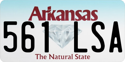AR license plate 561LSA