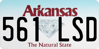 AR license plate 561LSD
