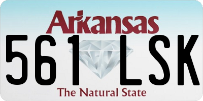 AR license plate 561LSK