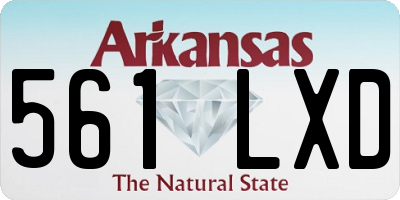 AR license plate 561LXD
