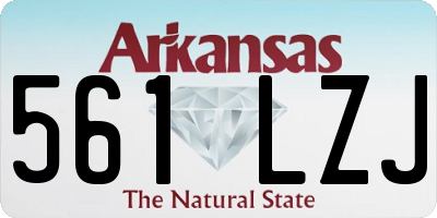 AR license plate 561LZJ