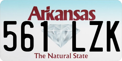 AR license plate 561LZK