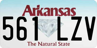 AR license plate 561LZV