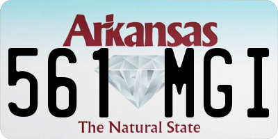 AR license plate 561MGI