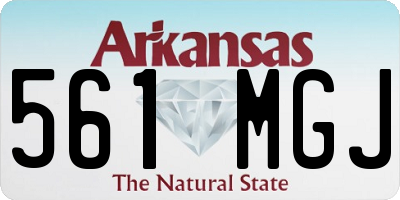 AR license plate 561MGJ