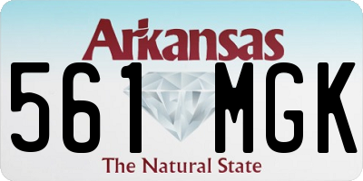 AR license plate 561MGK