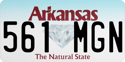 AR license plate 561MGN
