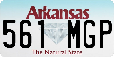 AR license plate 561MGP
