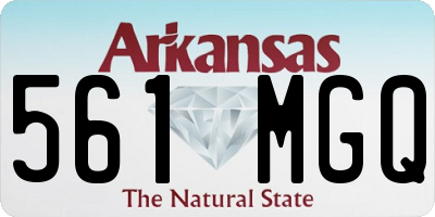 AR license plate 561MGQ