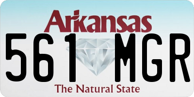 AR license plate 561MGR