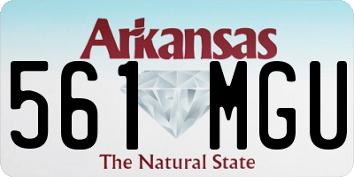 AR license plate 561MGU