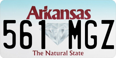 AR license plate 561MGZ