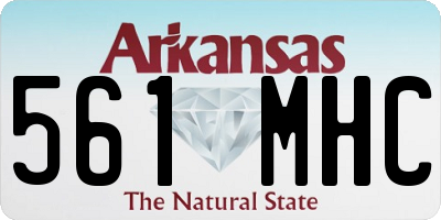 AR license plate 561MHC