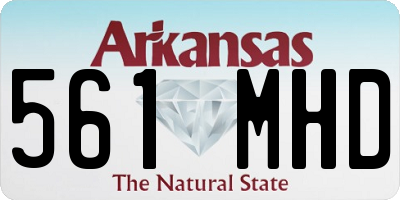 AR license plate 561MHD