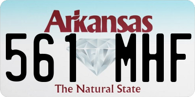 AR license plate 561MHF