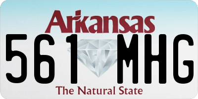 AR license plate 561MHG