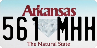 AR license plate 561MHH