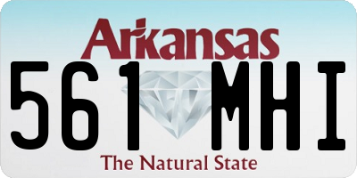 AR license plate 561MHI