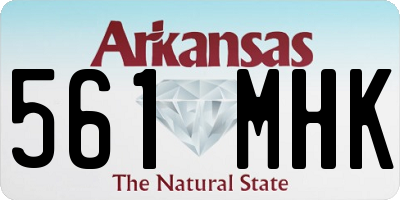 AR license plate 561MHK