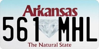 AR license plate 561MHL