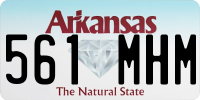 AR license plate 561MHM