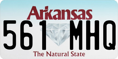 AR license plate 561MHQ