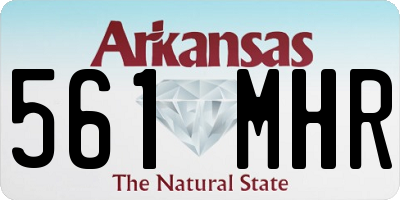 AR license plate 561MHR