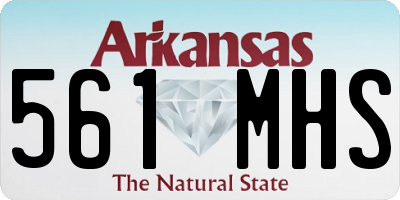AR license plate 561MHS