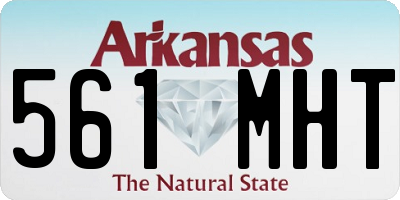 AR license plate 561MHT