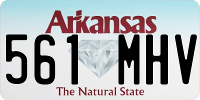 AR license plate 561MHV